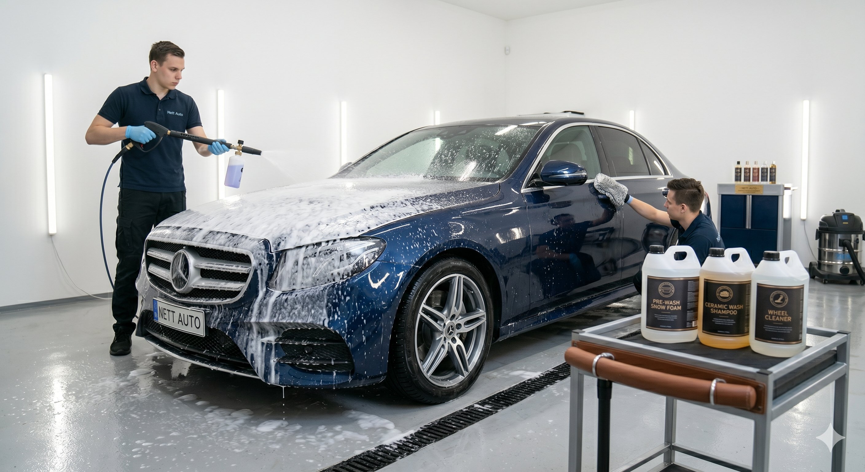 Lavage extérieur berline